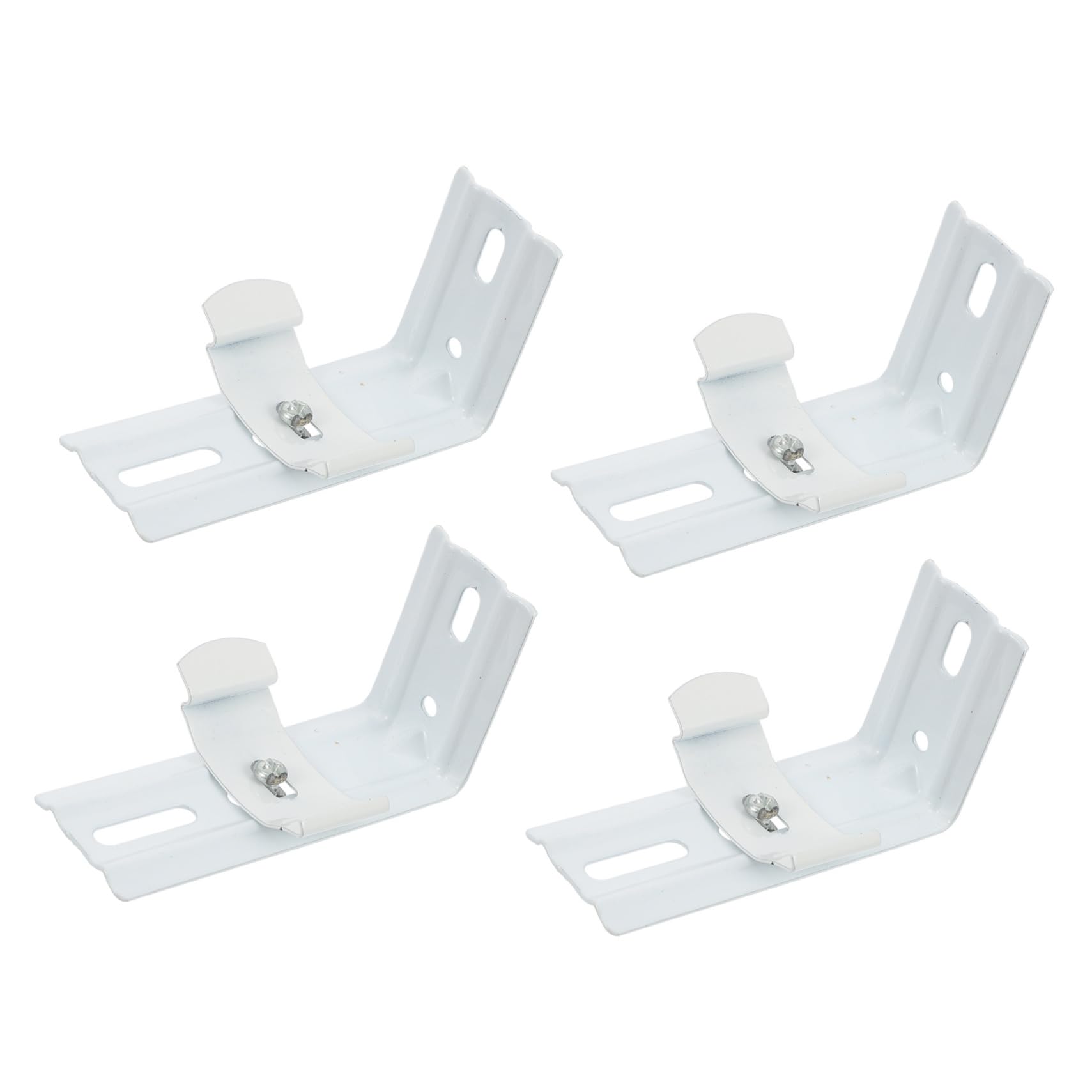 Ipetboom 4Pcs Curtain Brackets for Easy Installation Side Mounted Support for Home Decor for Blinds Curtain Rods Versatile Wall Mounted