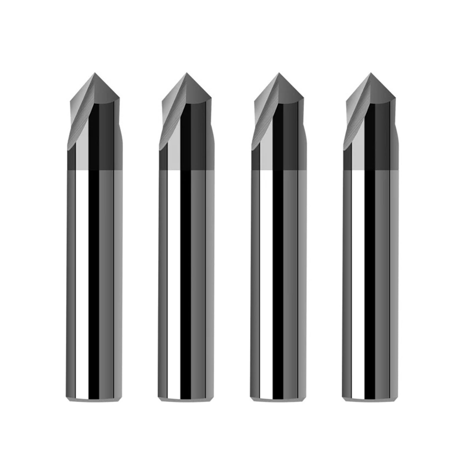 Fresa de biselado de carburo CNC 60 90 120 grados recubierto 3 flautas desbarbado fresa de grabado(D5xR60x50L)