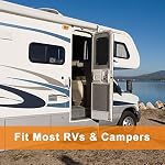 Coitak RV Door Window Shade, 24 x 16 Inch Total Blackout RV Window Cover Shade, Camper Sunshade Cover, Black - Image 6