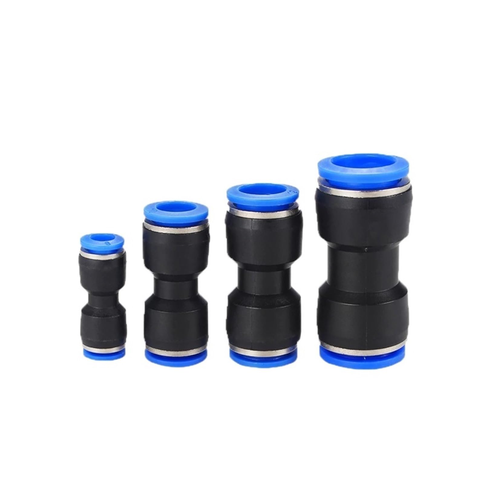 SSIMOO 100/50 Uds. Serie PU/PG 6-8mm 4 a 16mm OD tubo de velocidad de flujo de aire de manguera conectores neumáticos de aire rápido de plástico acoplamiento accesorio de latón kindly (Color : 6mm-8m