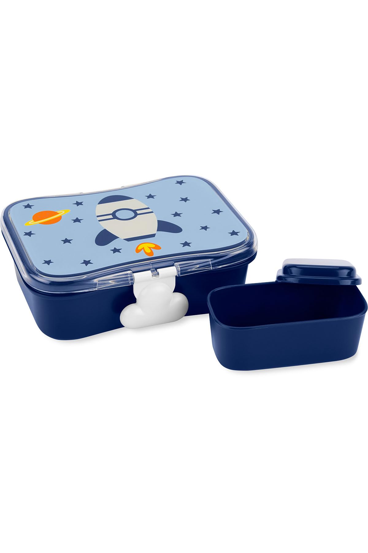 Skip Hop Boite Repas Enfant Fusée 700 ml - Enfants dès 3 Ans - Set 1 Lunch Box Enfant & 1 Boite à Goûter Enfant Pratique, Facile à Ouvrir - Sans BPA, Sans PVC & Sans Phtalates