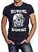 Produktbild Neverless Herren T-Shirt Hell was Full so I Came Back Navy 4XL