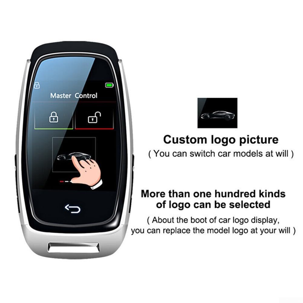 Chiave digitale touch screen auto con display LCD HD per veicoli di accensione a pulsante supporta informazioni proprietario archiviazione e visualizzazione personalizzazione