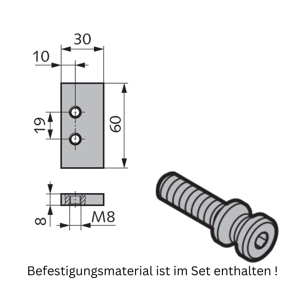 WSS Stahltürband 2-teilig Drehpunkt 25/Achse 92 – Art.-Nr. 04.300.2592.010 | galvanisch verzinkt, für Stahltüren & Stahlzargen, robuste Ausführung für hohe Türgewichte, DIN rechts/links verwendbar
