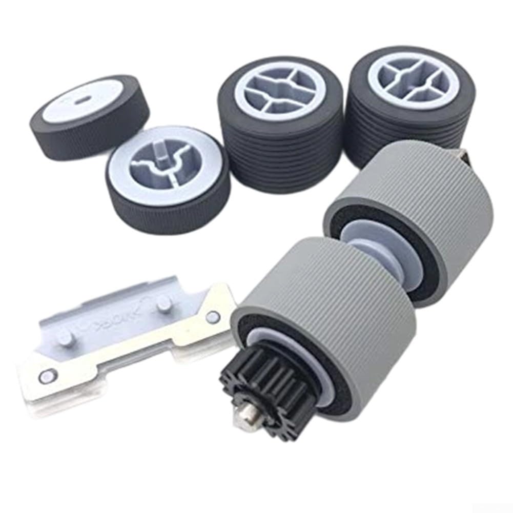 für PAPIER Einzugsrolle und Trennset für fi-5900C fi-5950 Scanner, Ersatzteil PA03450-K011 K012 K013 K014, Walze und Bremse für zuverlässige Zufuhr