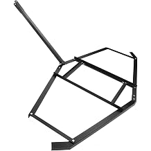 Mingzhe 74 Inch Lawn Leveling Rake Heavy Duty Steel Drag Harrow Tool for Driveway UTV ATV Mower