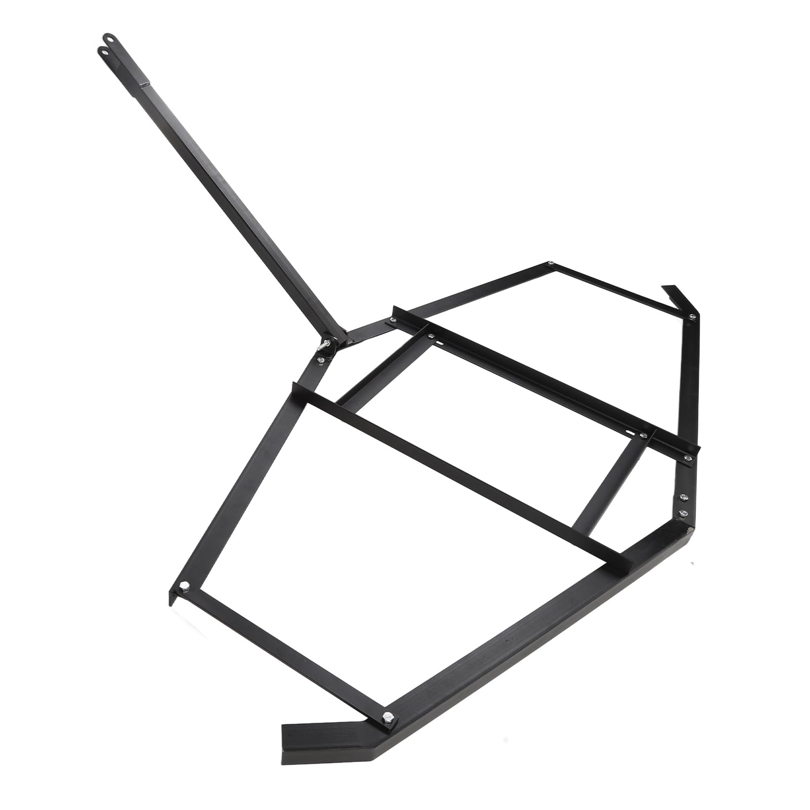 Fafeicy Rastrillo Nivelador de Césped de Acero Resistente de 74 Pulgadas, Construcción Duradera, Peso Máximo de 50 Libras, Ideal para Remolques de Jardín ATV UTV y Nivelación de Patio
