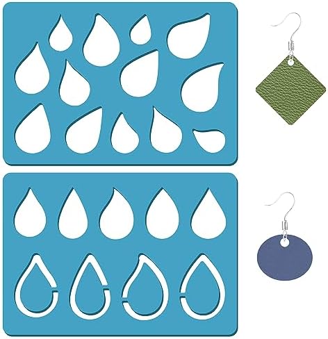 GORGECRAFT 2-teilige Schmuck-Schablonen Set - Musiknoten, Herzen & Gitarren Motive | 13x9cm Acryl Vorlagen