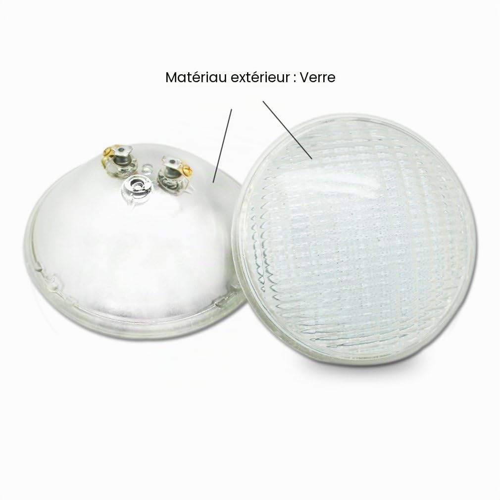 COOLWEST RGBW PAR56 Lampe de Piscine Lumière LED 36W 12V DC/AC, contrôle par télécommande, Etanche IP68 Éclairage sous-marin