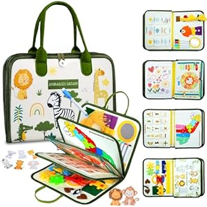 Español Busy Board Juguetes Niños 2 3 4 Años, 5 Capas Juguetes Montessori, Tablero Sensorial Montessori Juguetes Motoras Finas, Juegos Educativos Niños 2 3 4 Años,Regalos Niños Cumpleaños Navidad