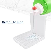 Vista 4 de Ochine Paquete de 2 soportes para vasos de detergente para ropa sucia, bandeja de recogedor de goteo, dispensador de jabón, dispensador de jabón