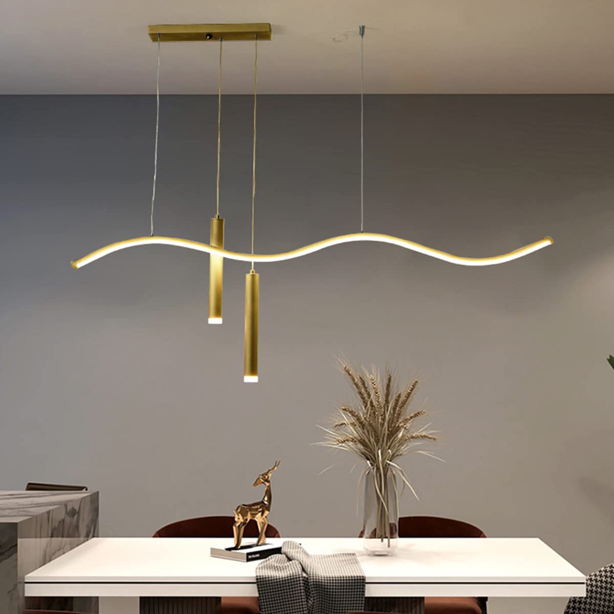Suspension LED Table à Manger Anti Éblouissement Intensité Réglable - 7