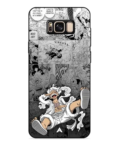 Image of Premium Anime 2 Case for Samsung Galaxy S8 Plus (Glossy Finish) Soft-Touch Metal TPU Back Cover, Shockproof, Designer, Aesthetic Mobile Phone Case