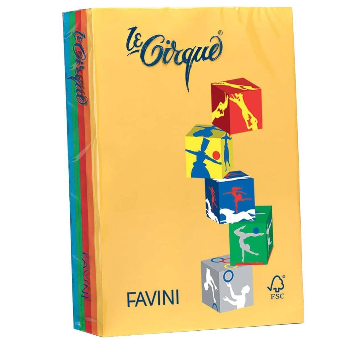 Favini Le Cirque Papel A4 160 g/m² 250 hojas 5 Colores surtidos Fuerte
