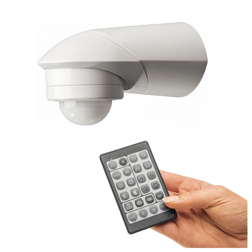 PIR 360 ° detector de movimiento IP55 3 de alambre Relé Versión también para LED con IR – Mando a distancia.