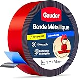 ✅ SURFACE DE FIXATION POUR AIMANTS - La Bande Métallique GAUDER est une bande pratique pour fixer photos ou dessins avec des aimants. Idéale pour les figurines Tonie.