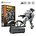 MyBuild Mecha Frame Armed Forces 7003 - Stryker Mech Light Gray with Commander Weapon Box, Military Themed Building Bricks for Mech Fans, Ages 14 and Up