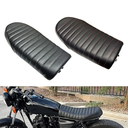 Asiento de motocicleta plano con acolchado impermeable para CB550 y CL450 2