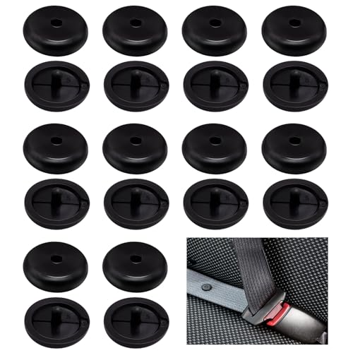 pangutheos 10 Paires Butoir Ceinture de Sécurité, Pince Ceinture de Sécurité Voiture, Bloc Ceinture de Securite Voiture en Plastique Universel pour Plupart...
