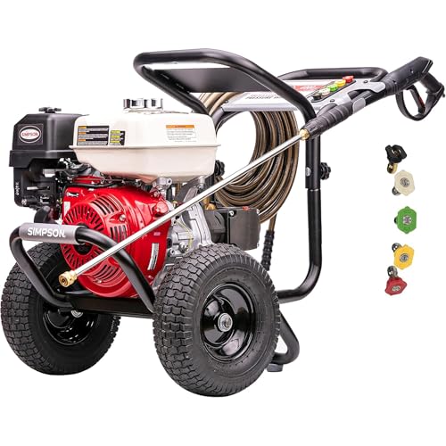SIMPSON Cleaning PS60869 PowerShot 4000 PSI Gas Pressure Washer, 3.5 GPM AAA Triplex Pump, Honda...
