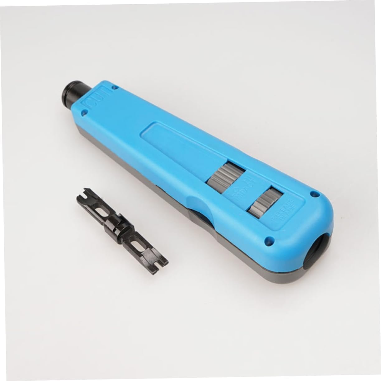Network Wire Punch down Tool with 66 and 110 88 Blades | Blade Storage Compartment, Anti-Skid Handle, Comfortable Grip, Adjustable Impact-Force Settings