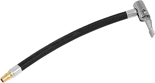 Miniatura 4 de X AUTOHAUX Válvula de neumático de coche de 7.9 in conectar tubo de aire Chuck inflador compresor bomba extensión manguera adaptador 2 unids