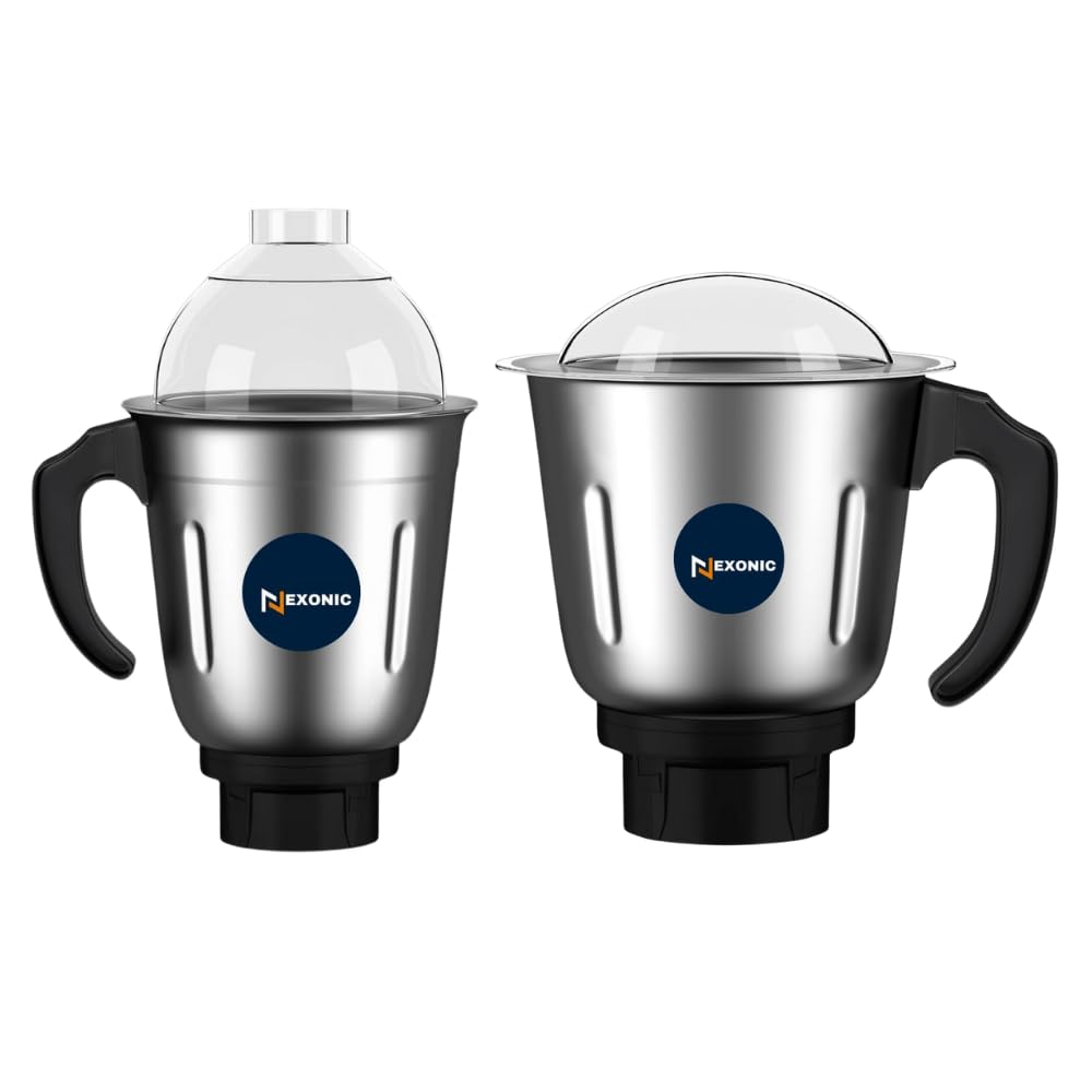 Stainless Steel Jar Set for Mixer Grinder Jars, Compatibility with all mixer grinders with 2 slots of jar fitting with 4 teeth coupler 800 Ml — Amazon image 5