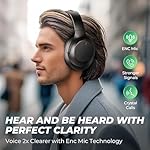 Noise Cancelling Headphones Stocking Stuffers for Men Women Teens Boys Girls: Upgraded HiFi Stereo, 2X Softer Comfort, White Elephant Gifts for Adults, Durable for Traveling/Gym Use/Home Office/School - Image 5