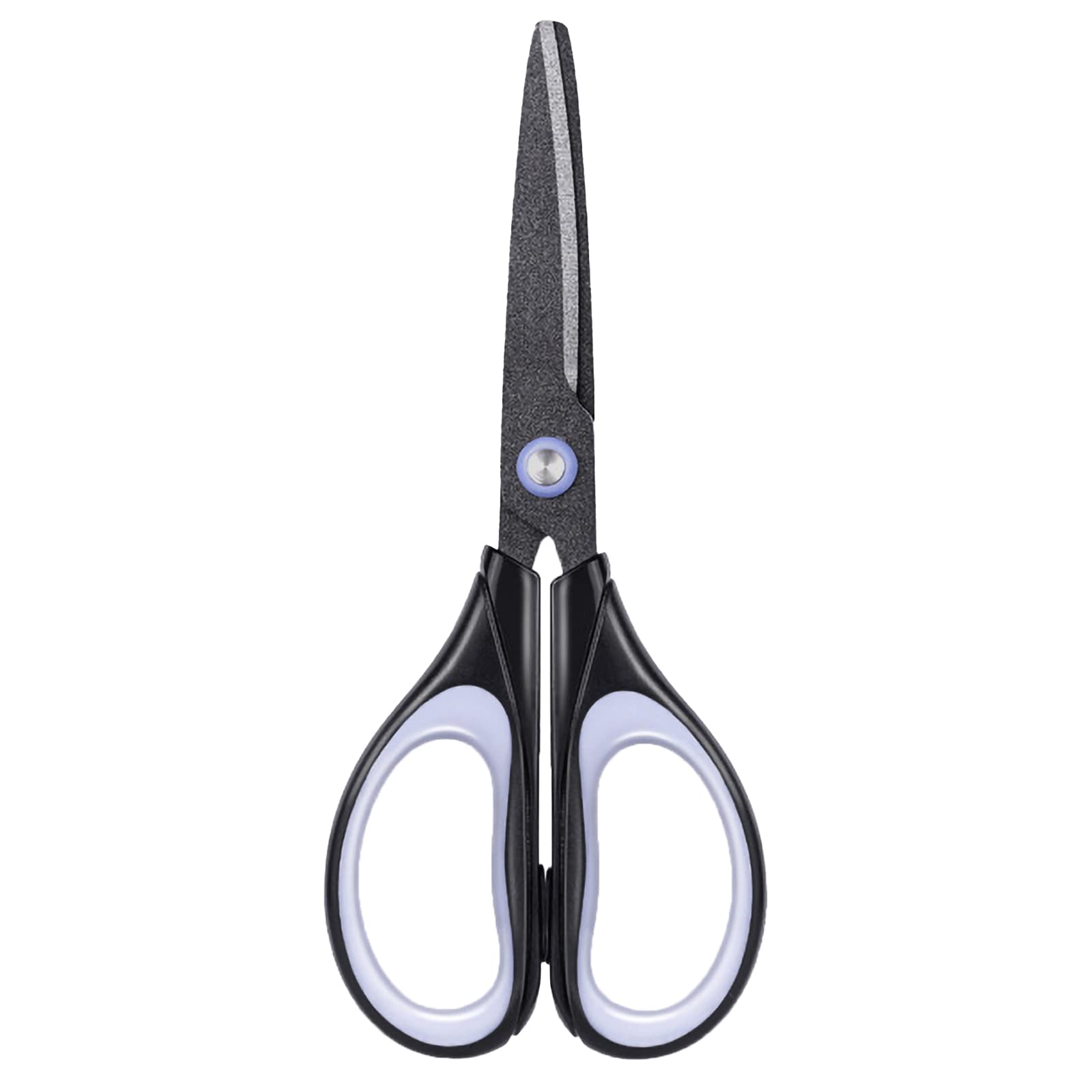 EZWORK Multipurpose Scissors, Comfort-Grip Handles Sharp Scissors for Office Home School Craft Sewing Fabric Supplies (6.7", Black)