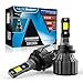 NOVSIGHT Bombillas LED 9005 10000LM (5000LM*2) 72W (36W x 2) 6000K blanco frío, kit de conversión de bombillas de faros delanteros de 360 grados de iluminación para faros halógenos.