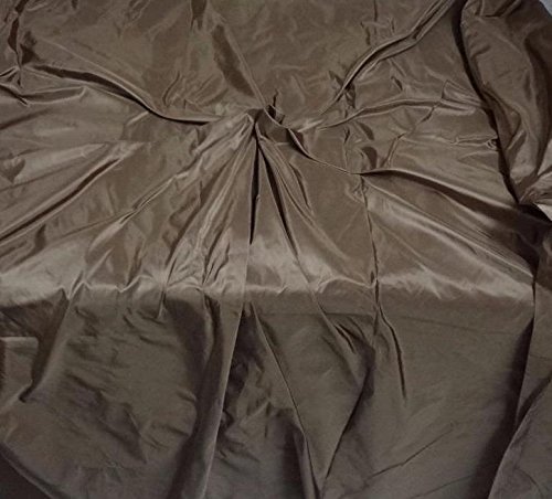 Tissu de taffetas en soie marron doré 137,2 cm couture ameublement décoration
