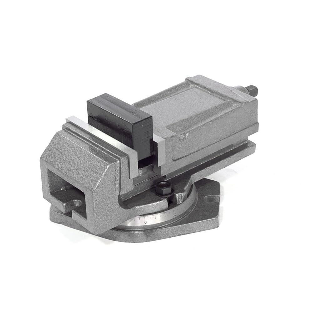 Banco a máquina mordaza 100 mm apertura 80 mm con base giratoria X Broca Fresadora