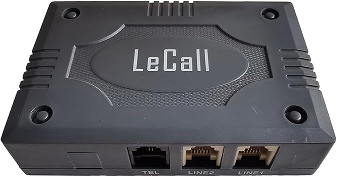 2-Line Phone Switch-2 Lines 1 Phone Adapter- Enable Single-line Corded/Cordless Telephone to use 2 Phone Lines TCS1800