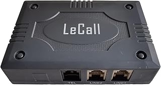 2-Line Phone Switch-2 Lines 1 Phone Adapter- Enable Single-line Corded/Cordless Telephone to use 2 Phone Lines TCS1800