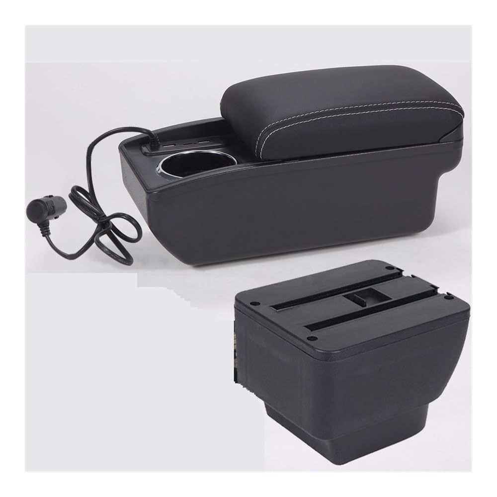 AIERDEYP Car Armrest Box For Mazda 2 Demio Car Armrest Box
