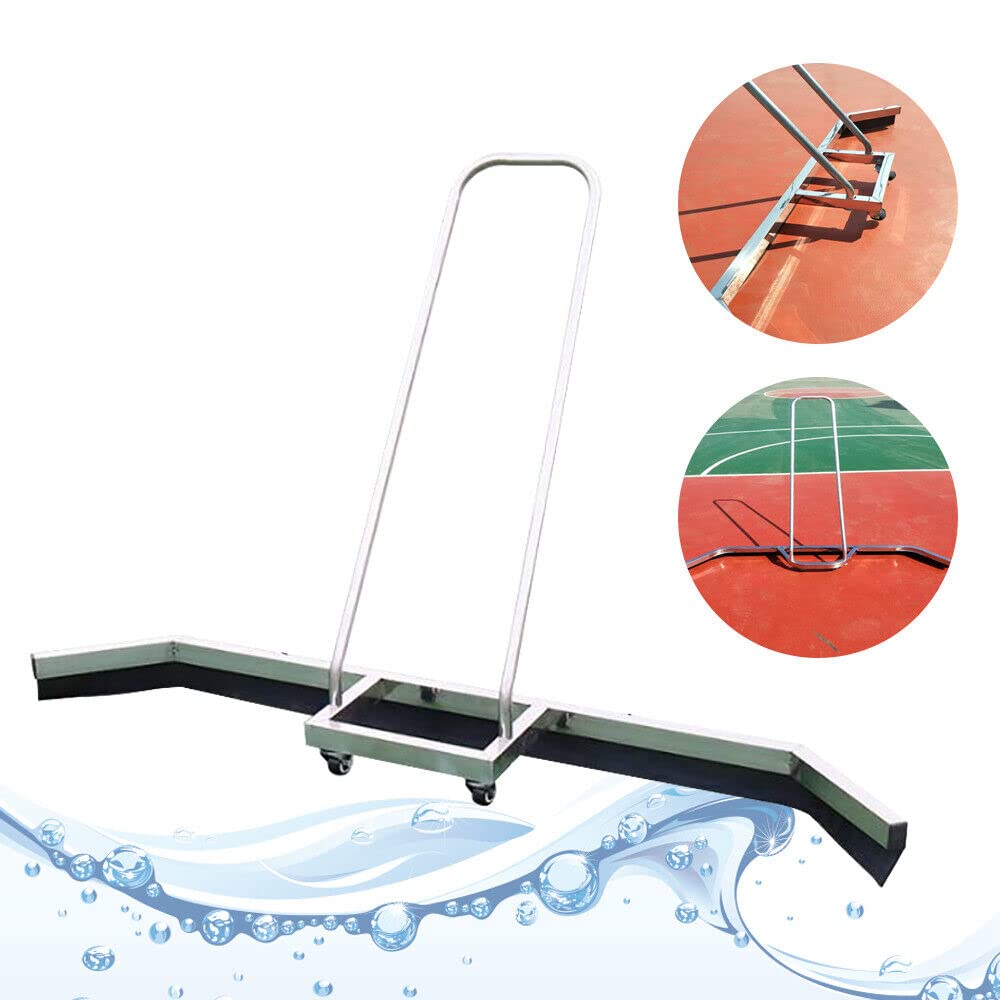 Removedor De Pista De Tenis Hoja De Goma De Espuma De Goma FáCil De Usar Rasqueta De Secador Superficie De Tenis Herramienta De RecuperacióN Pesada para Tenis para Eliminar La Superficie