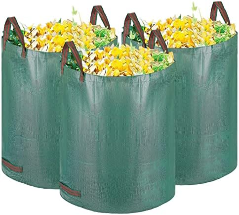 ORGA ECO-FRIENDLY Heavy Duty Garden Waste Bags Industrial Handles & Fabric - Garden/Green Waste Sacks - Reusable (272 Litre-3 Sacks)