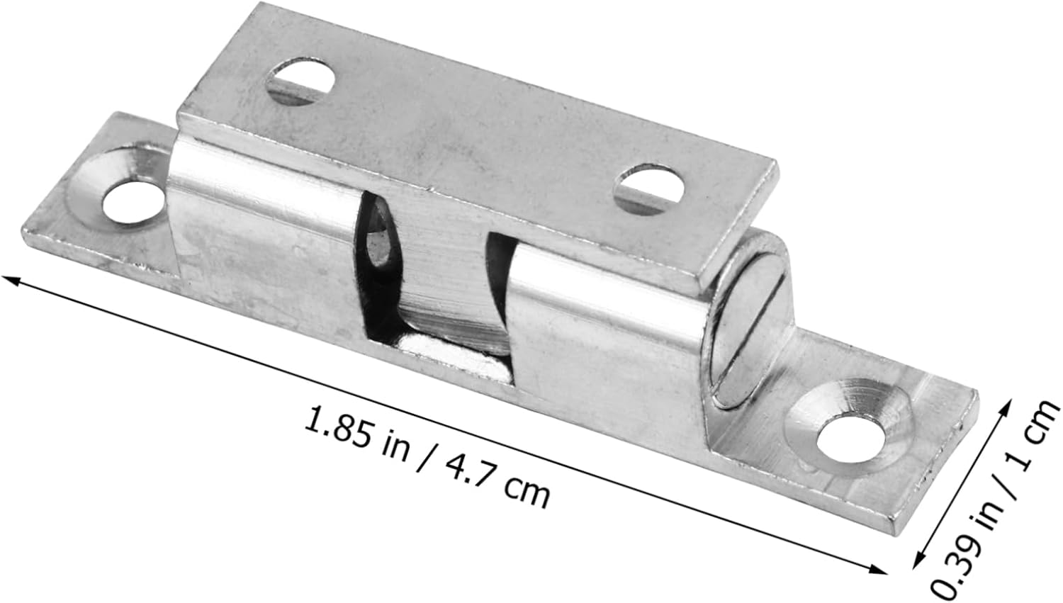 DOITOOL 6pcs Brass Door Catch Copper for Cabinets and Closets Includes Screws for Easy Installation