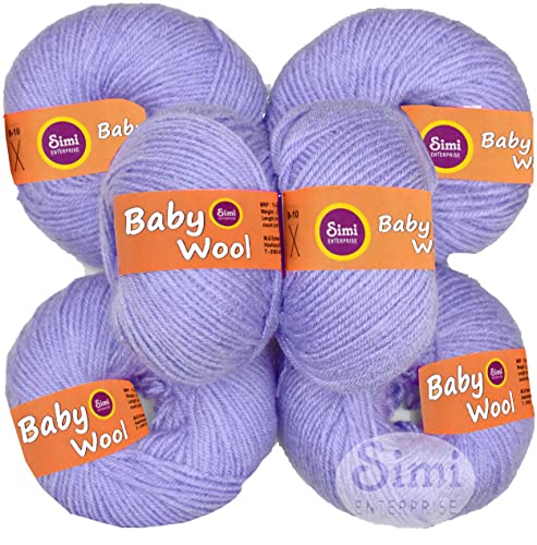 Image of 100% Acrylic Wool Iris 12 Pc Baby Wool 4 ply Wool Ball Hand Knitting Wool /Art Craft Soft Fingering Crochet Hook Yarn-KAArt-HF