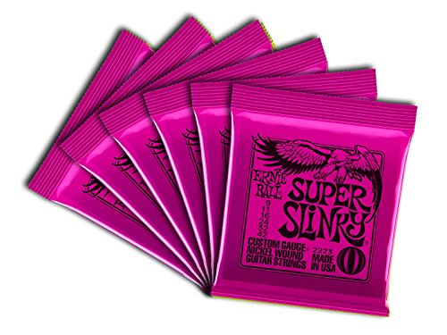 Ernie Ball Super Slinky Nickel Wound Electric Guitar Strings 6 Pack - 9-42 Gauge & Musicnomad The Nomad Tool Set - The Original Nomad Tool & The Nomad Slim (Mn204) #TOP2