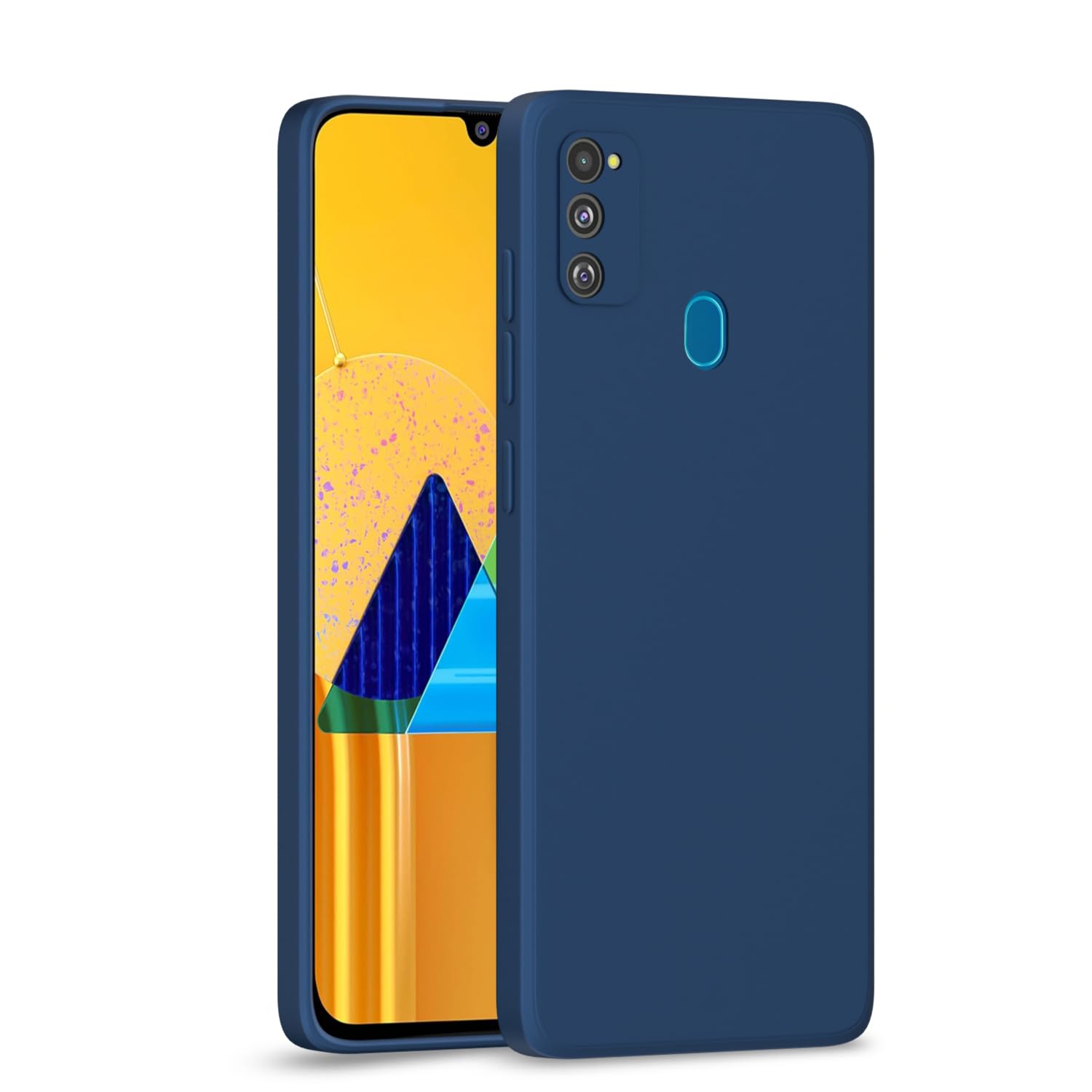 Pikkme Back Cover | Shock Proof Matte Soft Silicon Flexible Back Cover for Samsung Galaxy M30s / M21 / M21 2021 (Blue) (B08CJCZK9D) Amazon Price History, Amazon Price Tracker