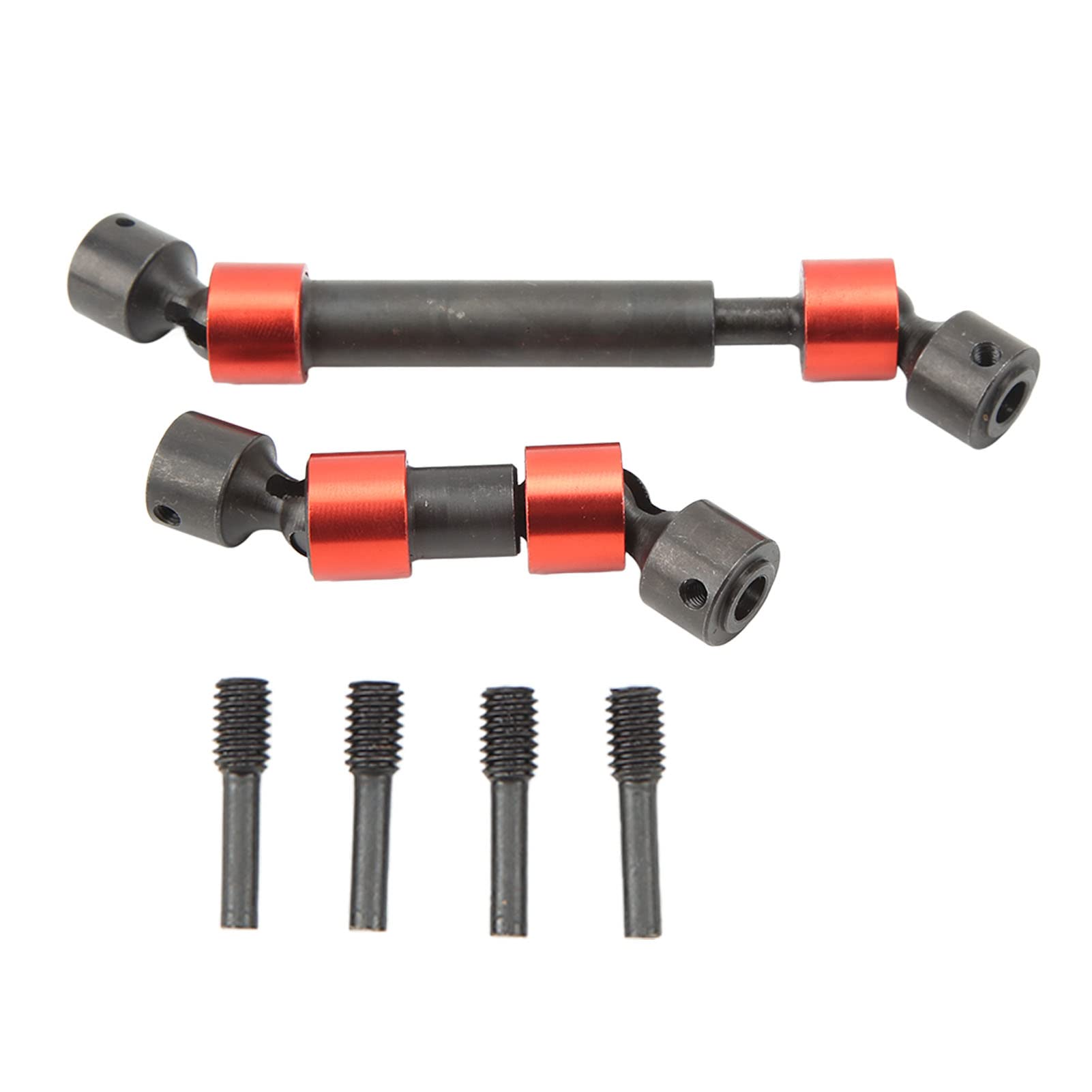 Steel RC Center Drive Shaft, Universal Steel CVD Driveshaft Proof for Traxxas REVO 3.3 for E REVO 2.0 (Red)