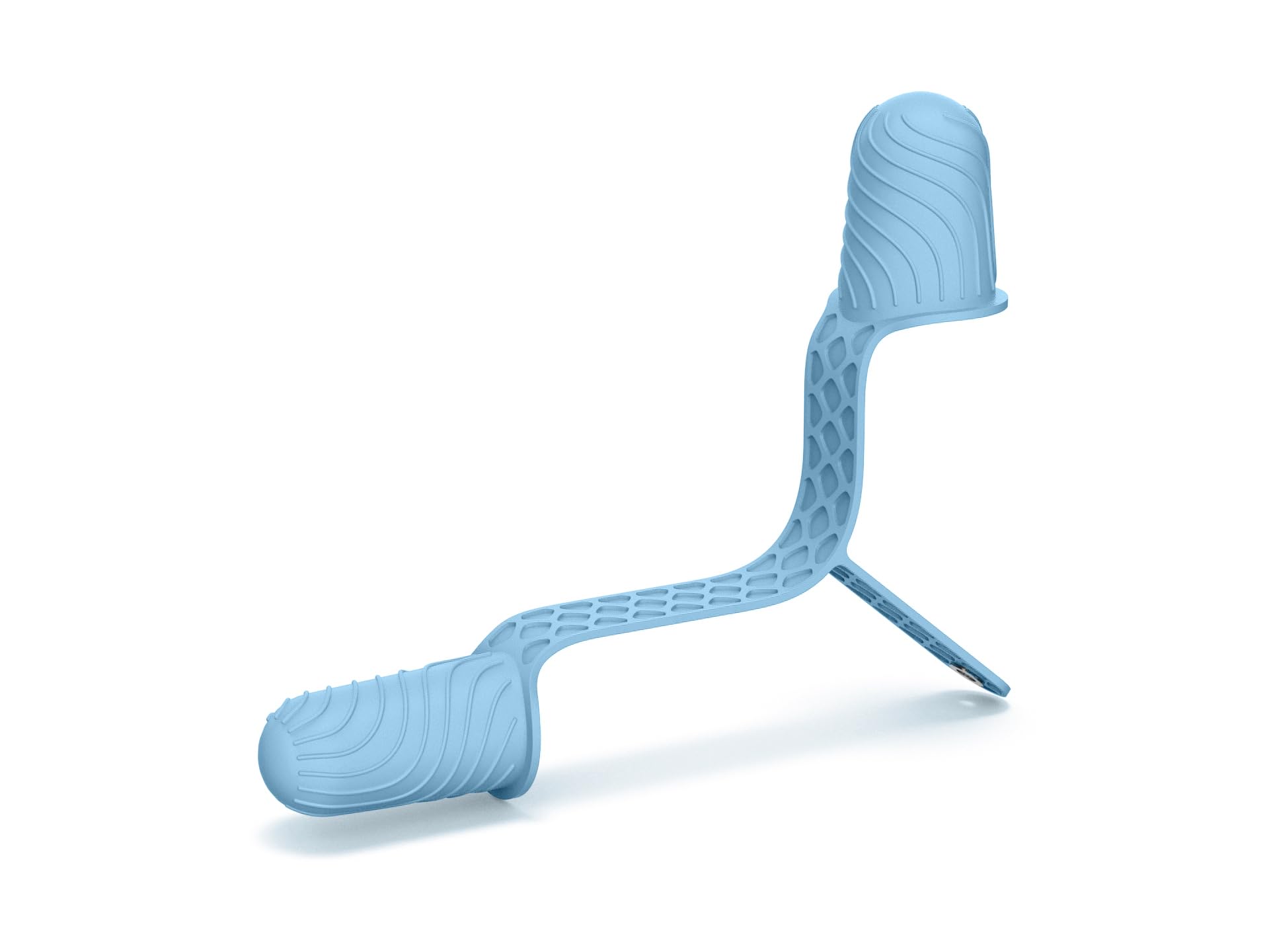 SAFERZ Bag Opener for Slippery Plastic Bags and Doggy waste bags | Premium Silicon Bag Opening Tool | Keychain Attachable and Easy to Carry (Blue)