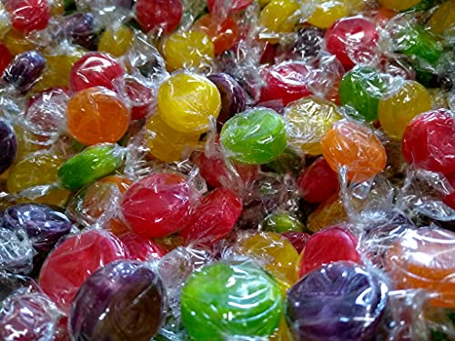 Colombina Assorted Fruit Buttons - 3 Lbs Of Individually Wrapped Assorted Fresh Sweet Strawberry Orange Grape Raspberry Lemon Sour Apple Bulk Candy #TOP2