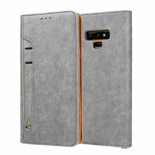 Étui pour Samsung S26 cuir gris housse portefeuille anti-choc