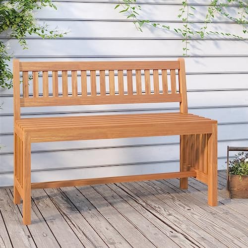 Banc de jardin résistant aux intempéries meuble balcon bois - 2