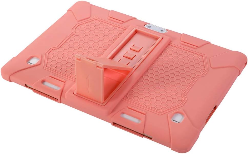 HminSen Case for Dragon Touch Notepad K10 / Max10 Tablet, Silicone Stand Cover Compatible Dragon Touch K10, ZONKO 10.1，Hoozo 10, Winsing 10 Android Tablet (Light Purple)