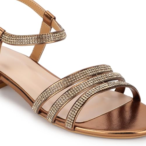 Image of Marc Loire Embellished Flat Fashion Sandals for Women