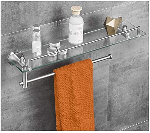 Porte-Serviettes Mural en Verre Trempé et Support Métallique TOU - 6