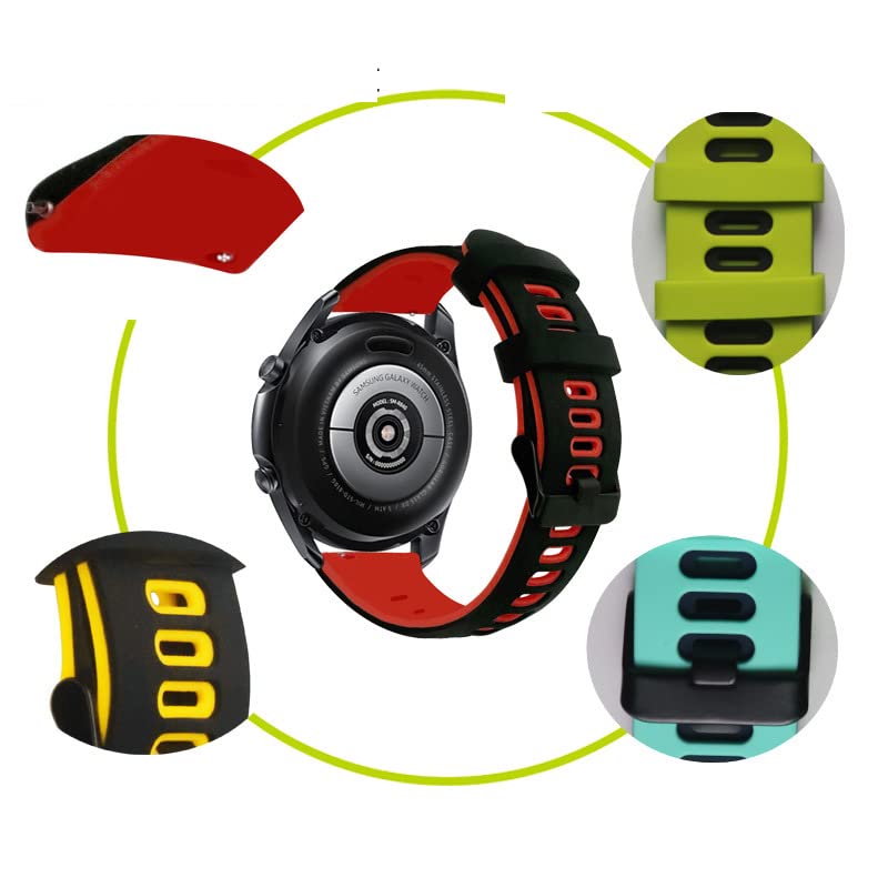 Bracelet silicone Garmin Vivoactive 4 GUMMMY anti-irritation taille 20mm 22mm - 3